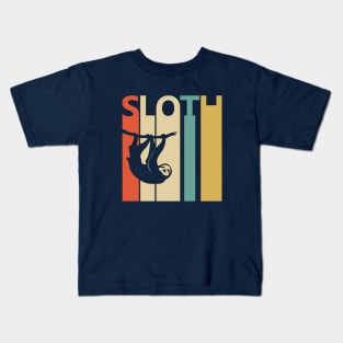 Funny Vintage Sloth Gift Kids T-Shirt